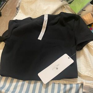 CRZ YOGA Classic Black Short Sleeve Top